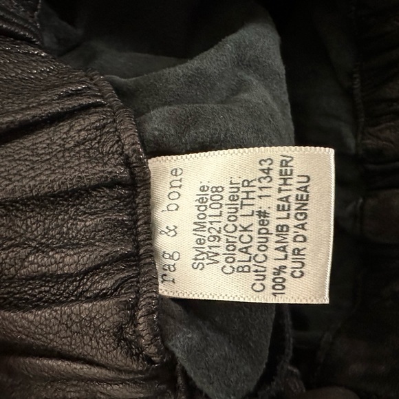 Rag & bone leather shorts - Picture 3 of 7